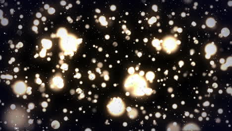 animación de luces brillantes sobre un fondo negro