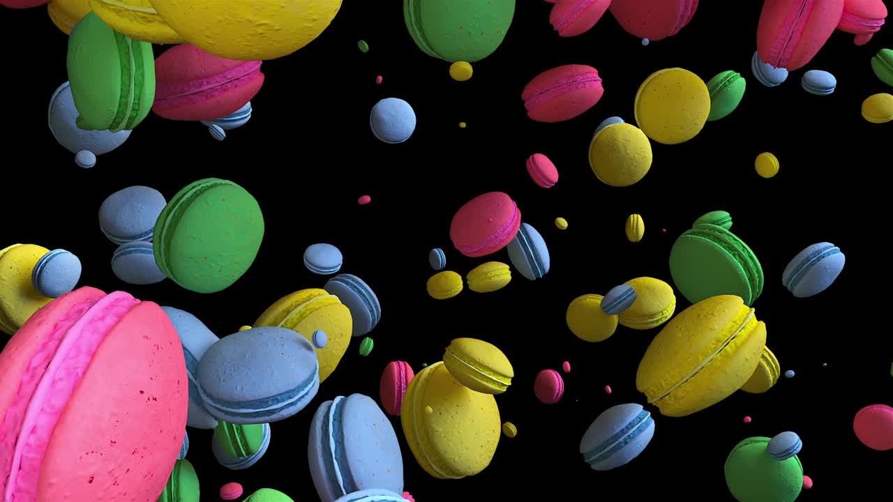 lluvia de macarrones que caen