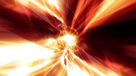 abstract fire energy flows vortex tunnel seamless loop animation. 4k 3d flying in luminous burst flame hyper space tunnel dynamic background. orange red plasma energy waves animation explosion effect.