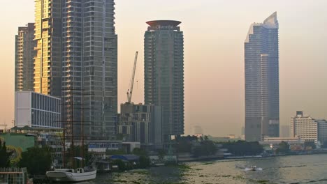 waterfront skyscrapers in bangkok