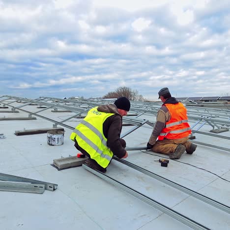 installation of solar panels