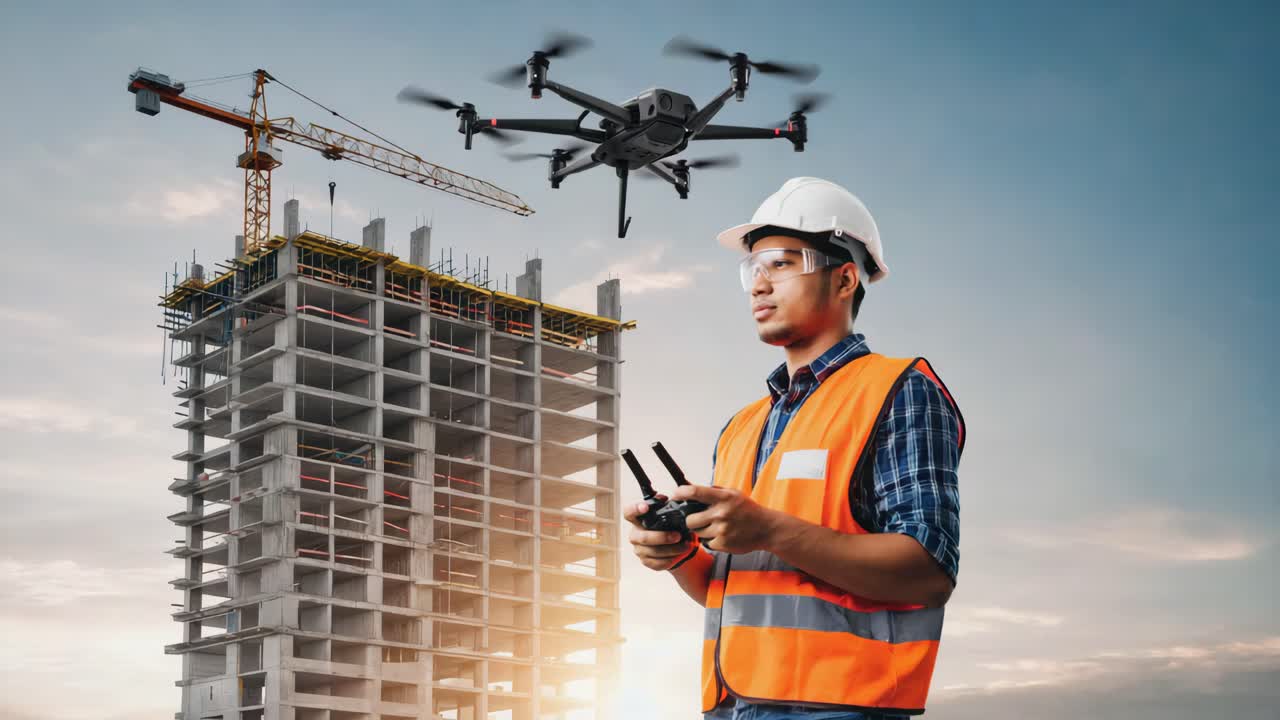 Drone Inspection of Construction Site