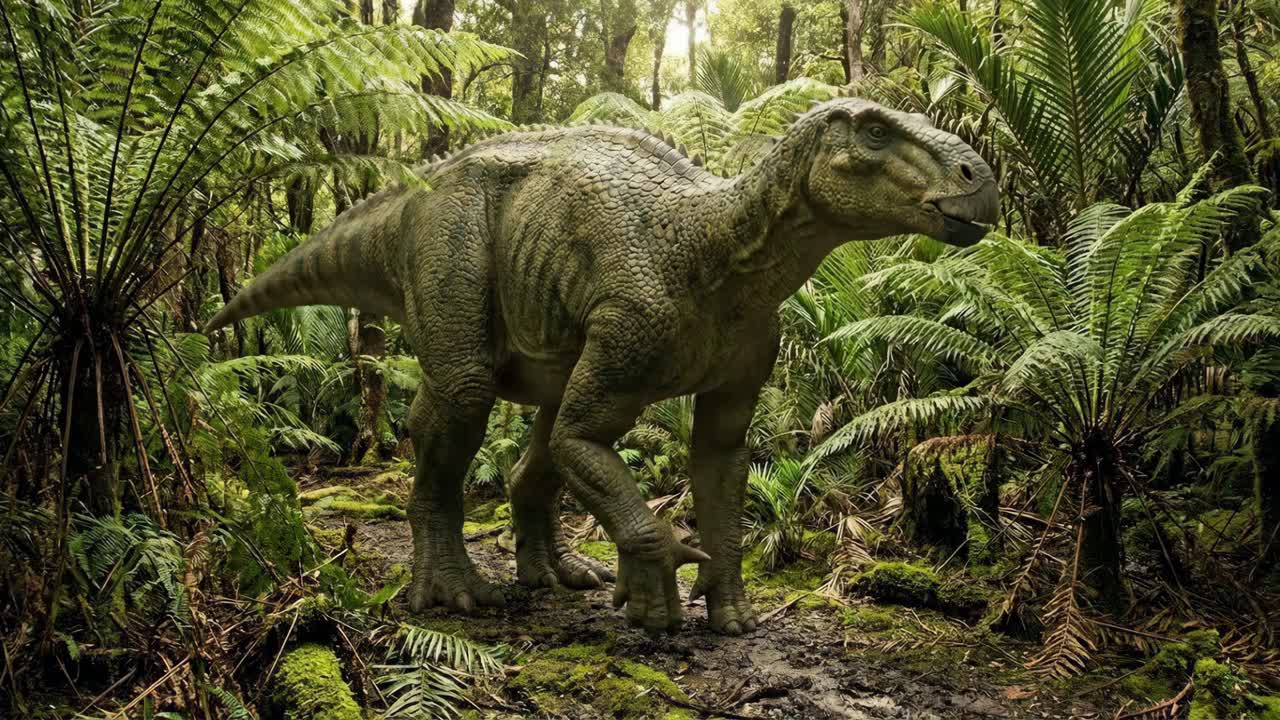Dinosauro nella giungla