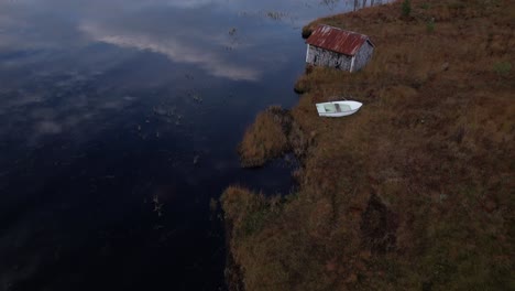 mountains by a lake in norway