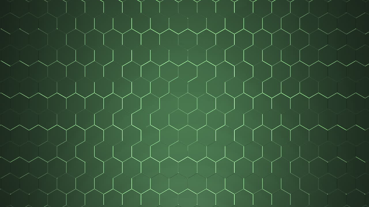 fondo de cuadrícula hexagonal negro oscuro de movimiento 11
