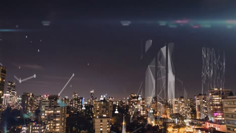 Animation-of-cityscape-and-connections