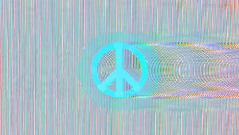 Peace-Zeichen-Analoges-Fernsehen-Glitch-Rauschen-Textur.-Animation