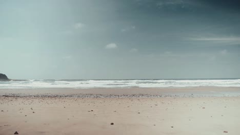 beach with horizon pacific ocean
