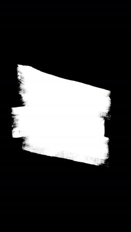 vertical video white ink paint brush stroke alpha transparency channel. ideal for motion graphics, social media, logos, digital composition, transitions. invert for black or other colors. prores 4k.