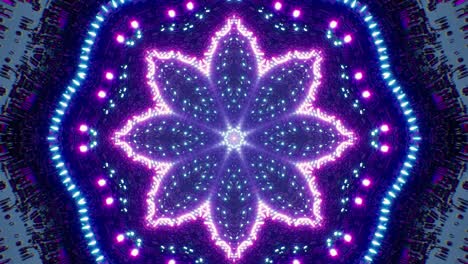 shaking sci fi pattern kaleidoscope pattern neon light lamp vj background