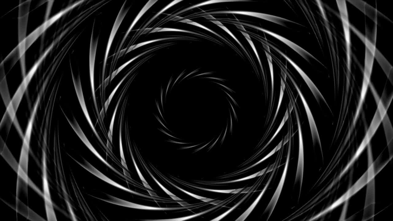 어두운 공상 과학 기술 회전 모양 비디오 애니메이션