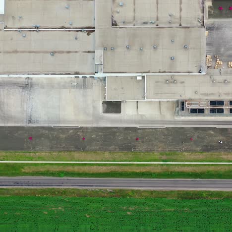 aerial footage of a large industrial complex. production industry