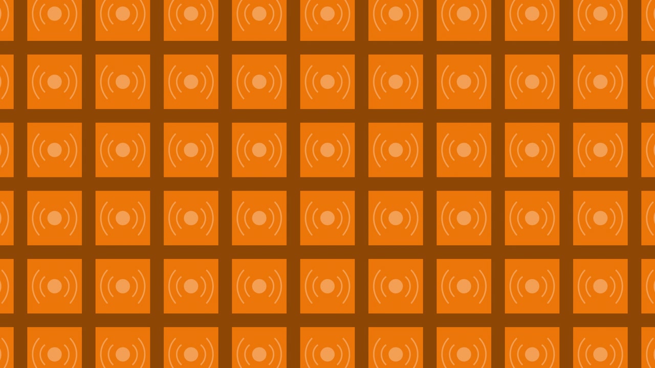 Orange Geometric Pattern