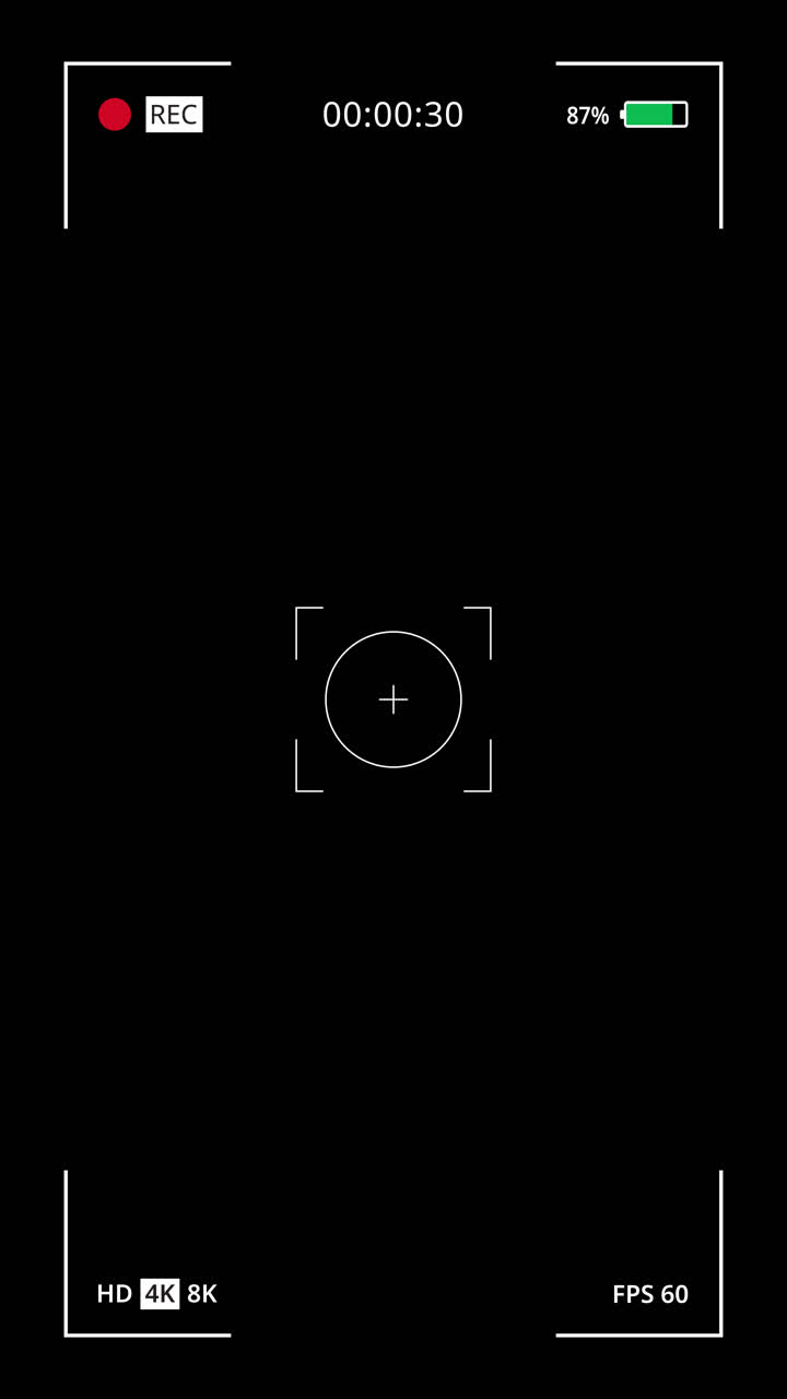 Camera Recording Interface Overlay with Alpha Channel