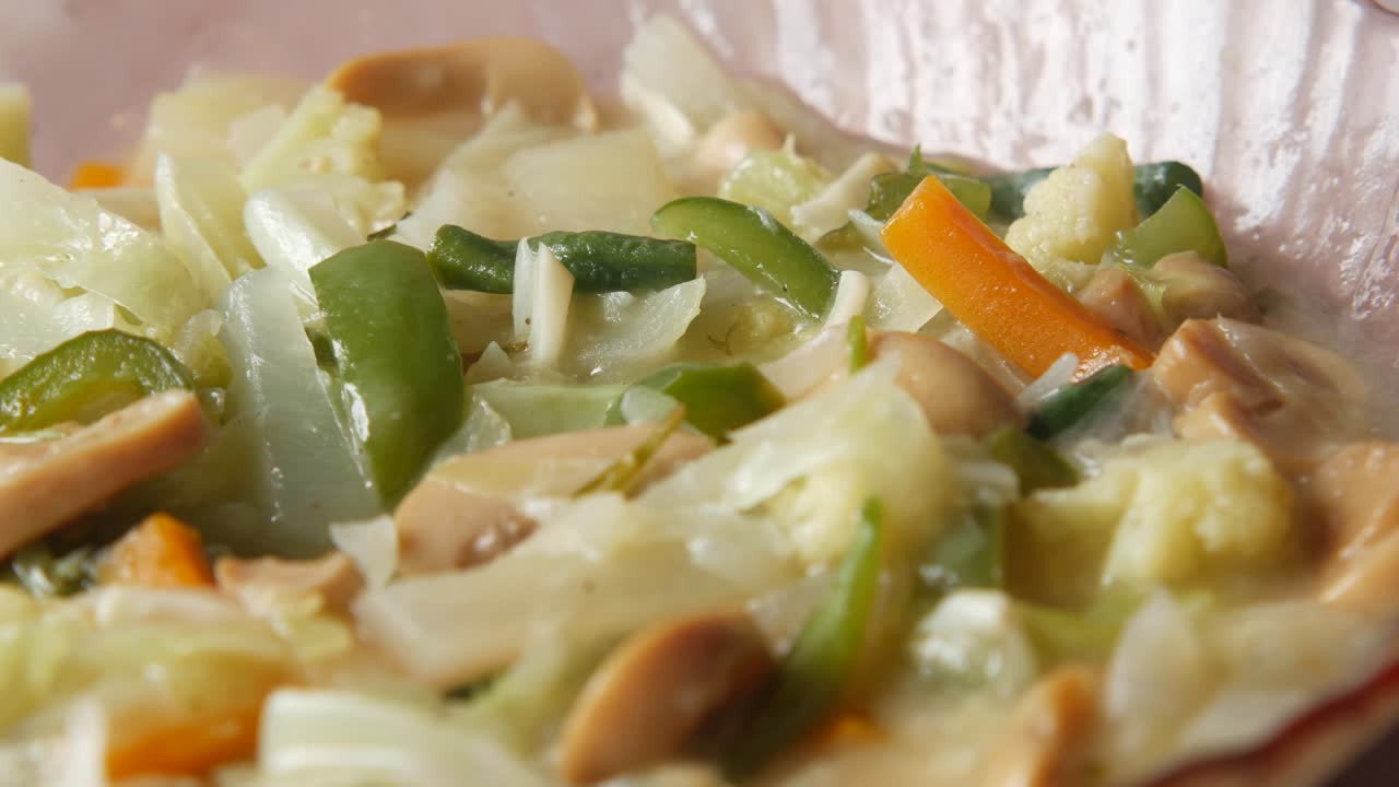 혼합 된 채소 김