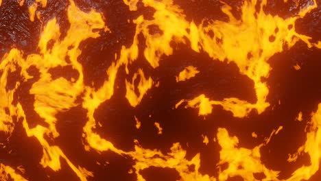 animación abstracta en 3d, movimiento en bucle de 4k de una superficie de lava futurista