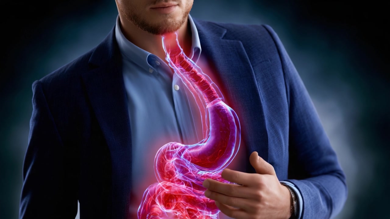Una rappresentazione visiva del sistema digestivo umano: esplorando le complessità dell'anatomia umana attraverso immagini illustrative dello stomaco e dell'esofago