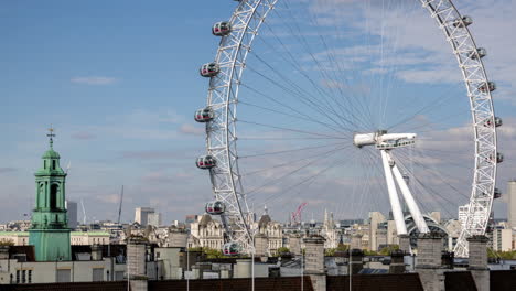 el ojo de londres y el horizonte, londres, inglaterra