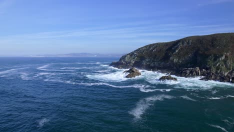 Playa-Puerto-Caion,-La-Laracha,-Galicia,-España