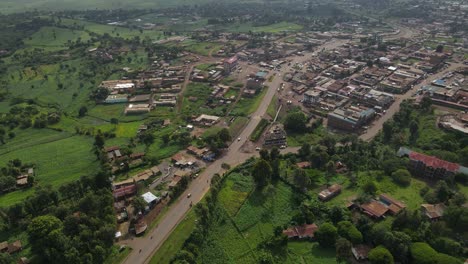 scenic rural town on meadows near mount kilimanjaro in amboseli, kenya, africa