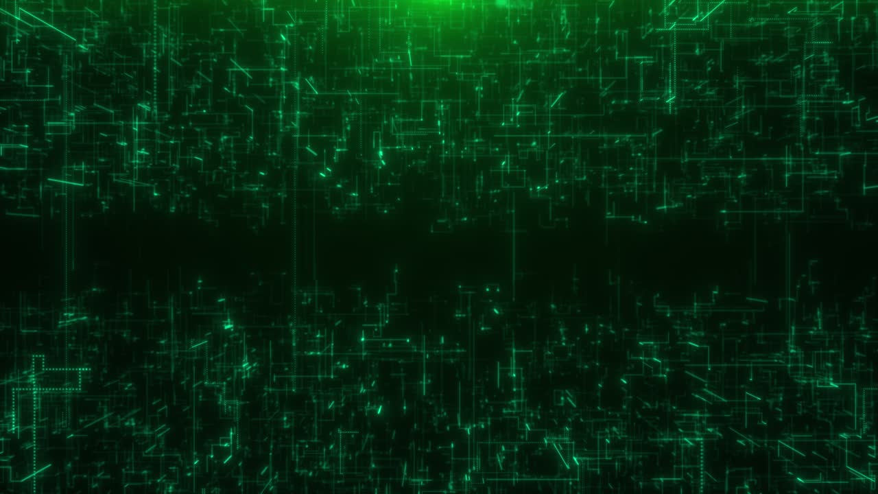 3d futuristic stream digital data flow floating particles slow motion bokeh creative abstract