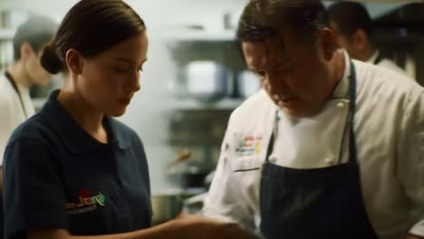 behind the scenes: a culinary journey in a bustling kitchen where passion meets precision, showcasing skills of aspiring chefs and seasoned professionals in action