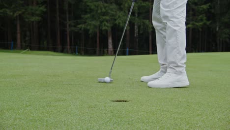 golfing on a beautiful day