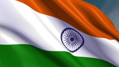 india - flag - 4k - loop