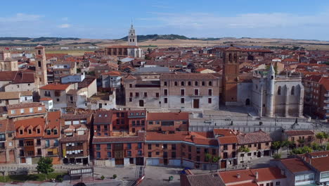 Aerial-views-of-the-town-in-timelapse