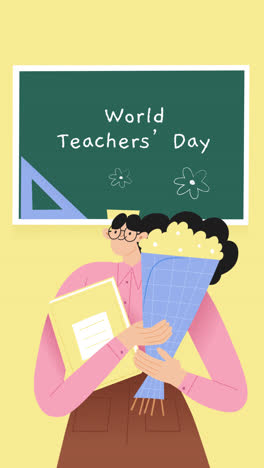 world teachers' day illustration