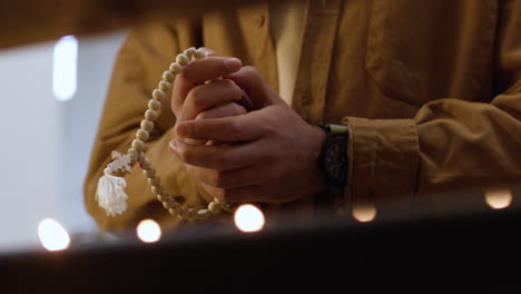 Man-praying-at-the-church