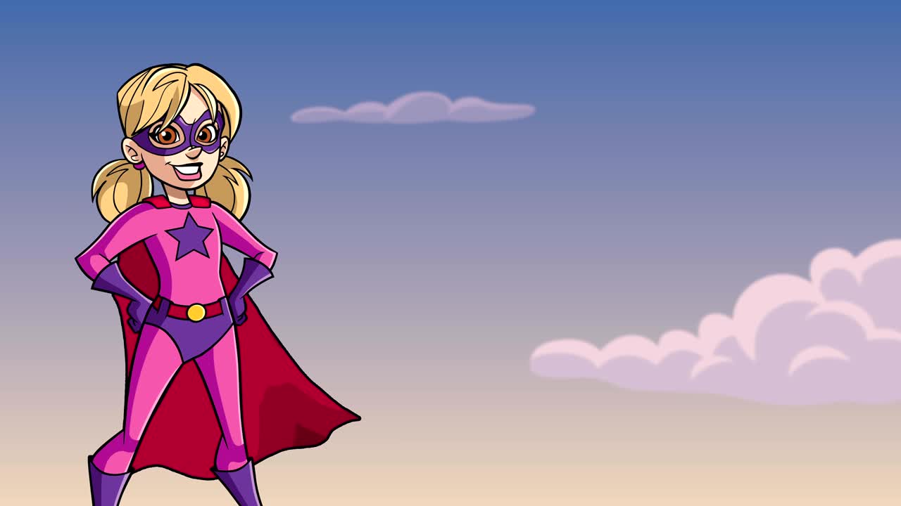 슈퍼 걸 스카이 배경