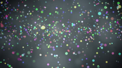 animación de puntos coloridos en navidad