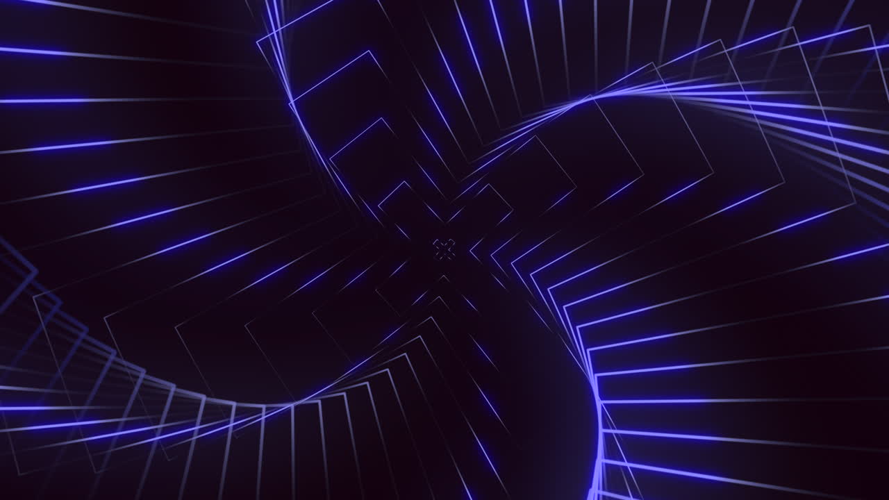 Mesmerizing digital spiral art with vibrant blue lines