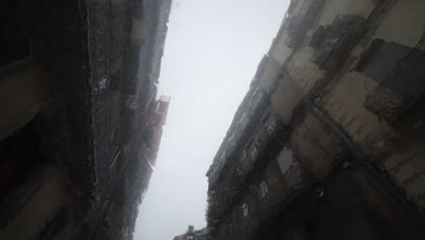 view inside a car heavy rain on a windshield wipers turned on montpellier