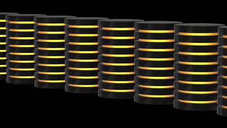 futuristic server hard disk and database block or battery cell. web hosting or cloud computing concept.