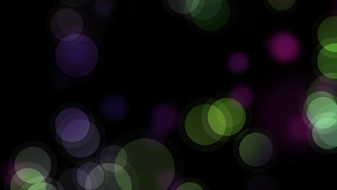 círculos animados coloridos partículas de fondo claro 4k