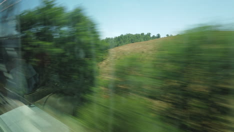 view from a train window