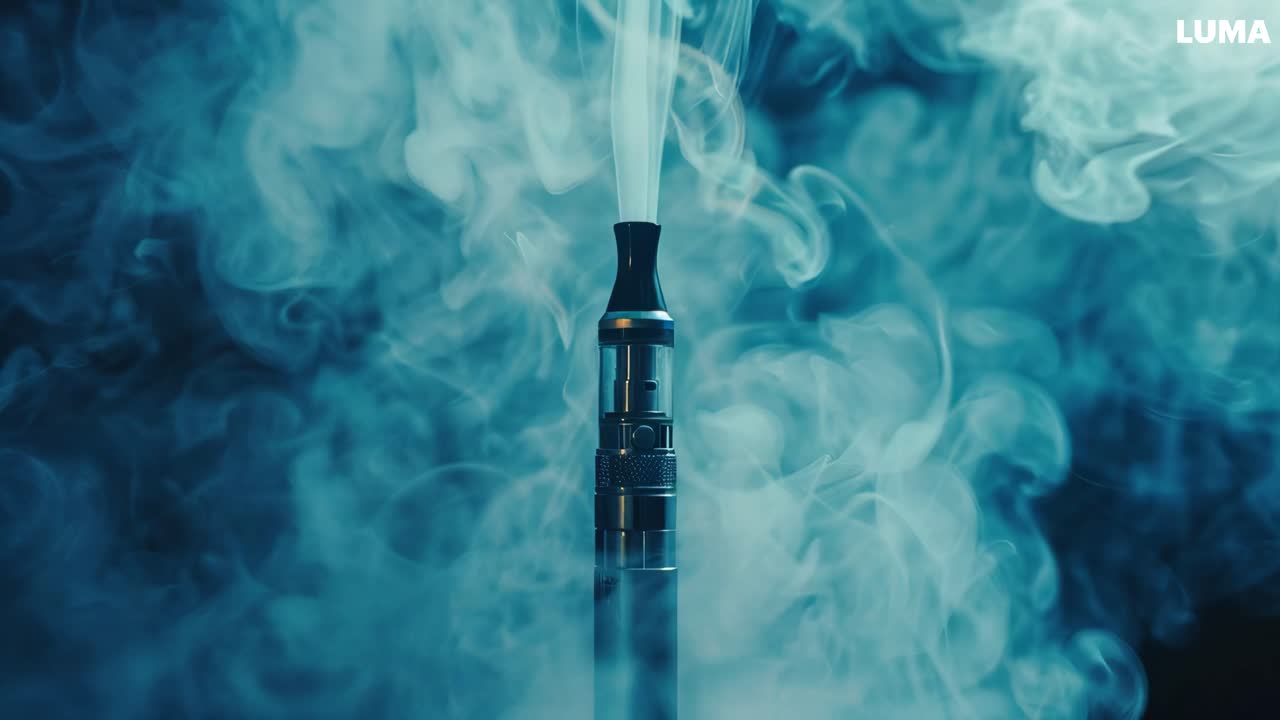 Electronic Cigarette with Smoke