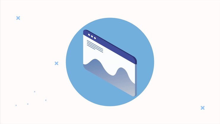 data server analysis animation with webpage template