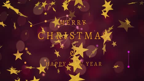 Animation-of-merry-christmas-text-over-stars