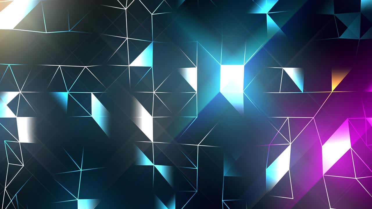 animación abstracta de formas modernas bucle de color