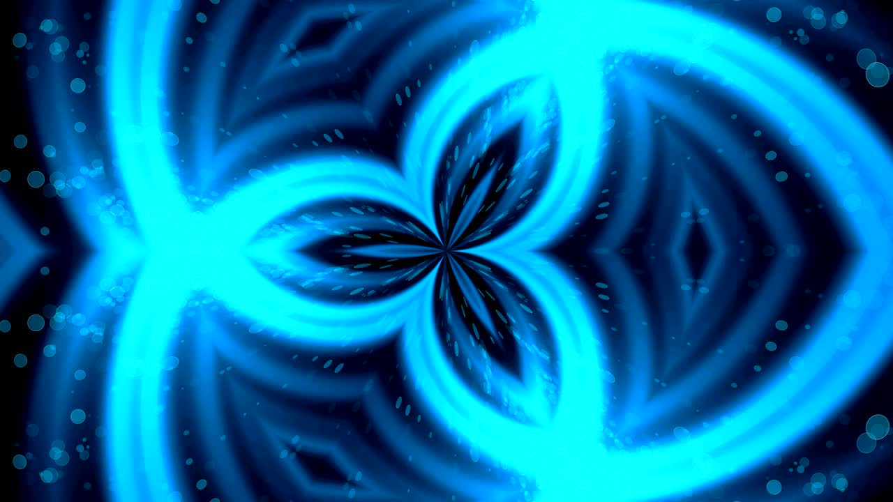 fondo caleidoscópico brillante fractal. movimiento de fondo con diseño fractal