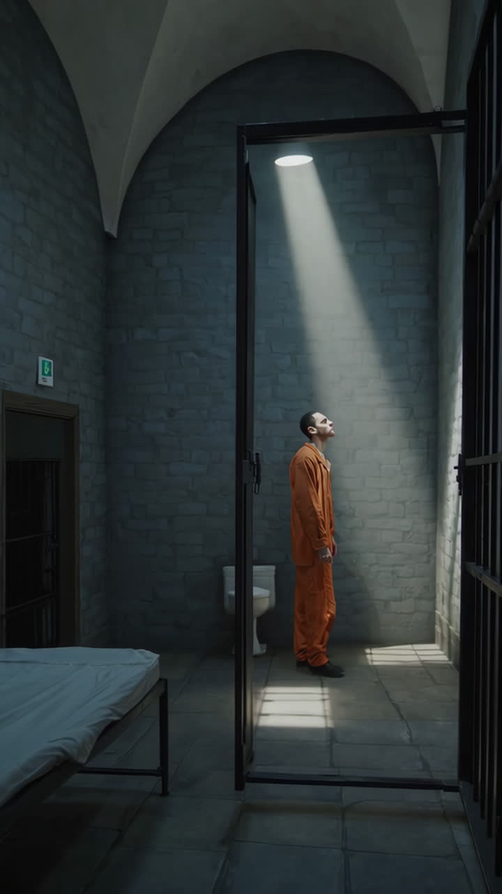 interior de la celda de la prisión