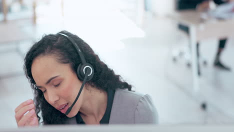 business woman, call center
