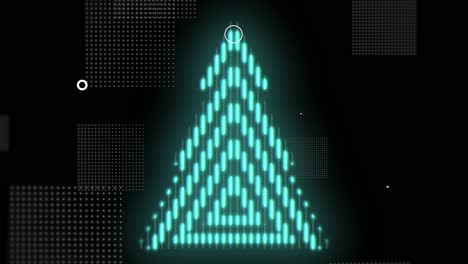 Neon green christmas trees pattern