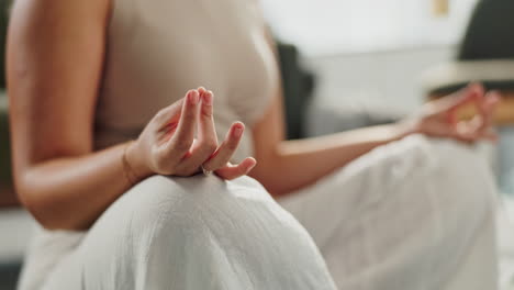 woman meditating for relaxation and well-being