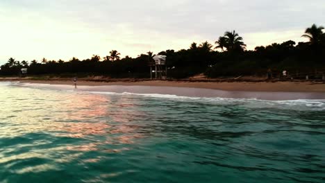 drone footage of sunrise at jupiter beach, fl