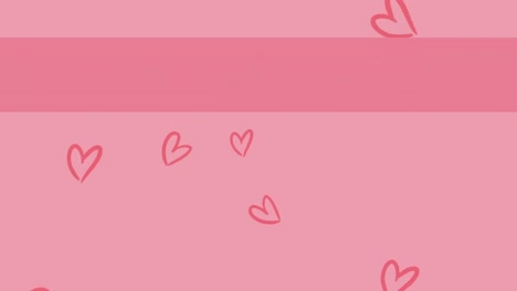 Animation-of-valentines-day-text-over-hearts