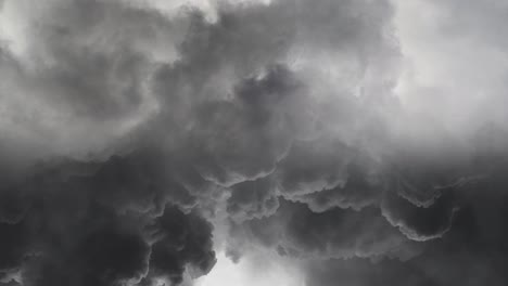 Blitzschlag-Im-Gewitter-Am-Dunklen-Himmel